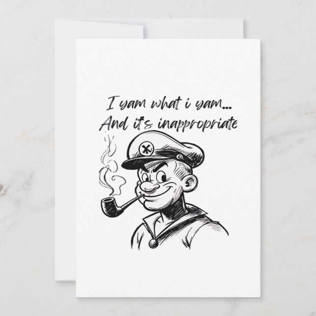 Jag Är Vad Jag Är Sötpotatis Thanksgiving Sengånga Julkort (Framsida)