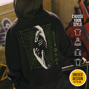 Jag är Vägen Johannes 14:6 Grid Kristet Cyberpunk T Shirt