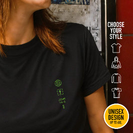 Jag är Vägen Johannes 14:6 Grid Kristet Cyberpunk T Shirt
