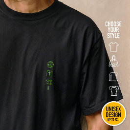 Jag är Vägen Johannes 14:6 Grid Kristet Cyberpunk T Shirt