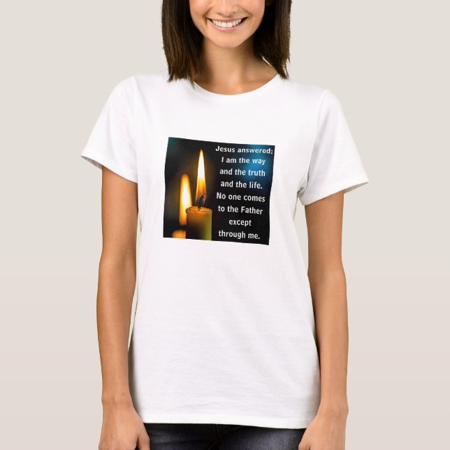 Jag är vägen (ljus) Du T-Shirt (Framsida)