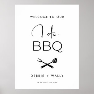 Jag är välkomstföreläsare för BBQ. Poster