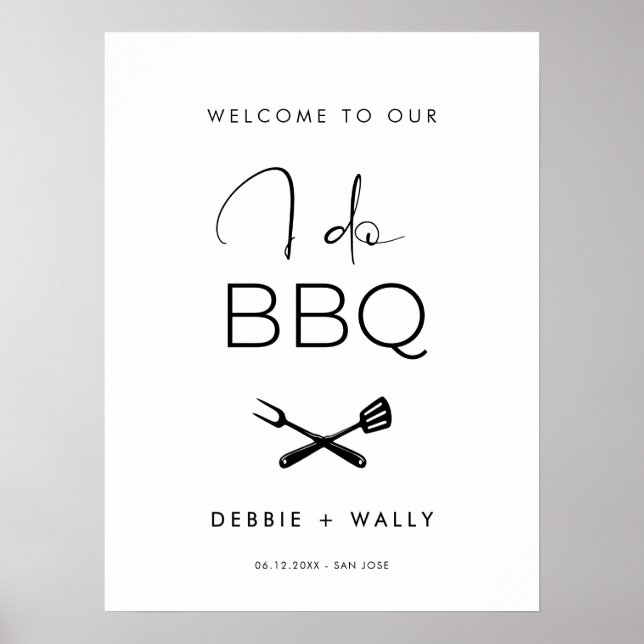 Jag är välkomstföreläsare för BBQ. Poster (Framsidan)