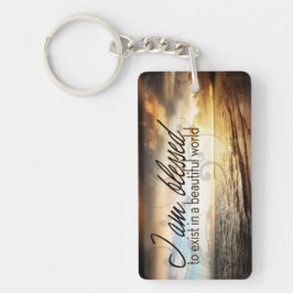 "Jag är välsignad att existera" - bekräftelse av m Nyckelring