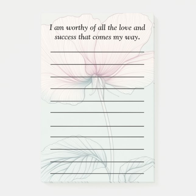 Jag är värd... post-it block (Framsida)