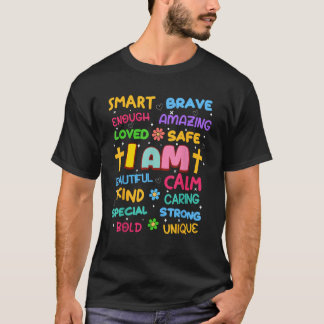 Jag är vardaglig bekräftelse på färgstarka kristna t shirt