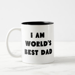 Jag är världens bästa pappa lustiga fars dag-minim Två-Tonad mugg