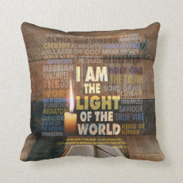 Jag är världens ljus - John 8:12 Kudde
