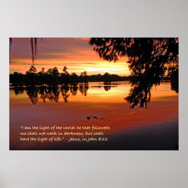 "Jag är världens ljus" Poster (Framsidan)