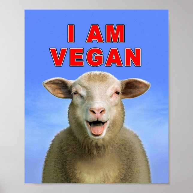 JAG ÄR VEGAN POSTER (Framsidan)