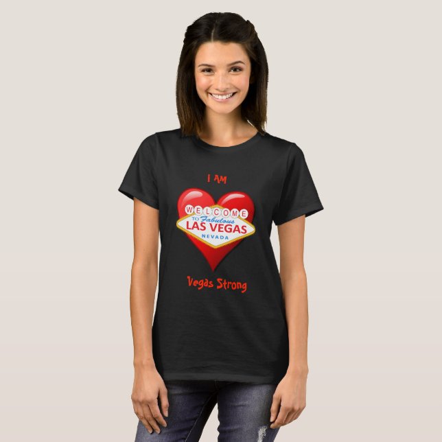 Jag är Vegas Strong T Shirt (Hel framsida)