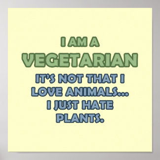 Jag är vegetarian poster