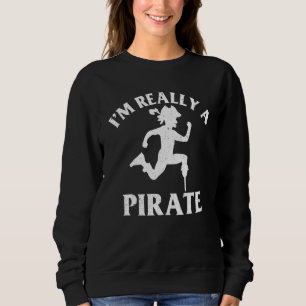 Jag är Verkligen A Pirat Amputee Handicabled Amput T Shirt