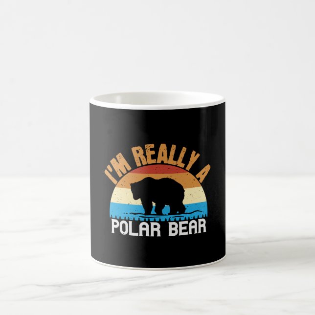 Jag är Verkligen A Polar Bear Kaffemugg (Center)