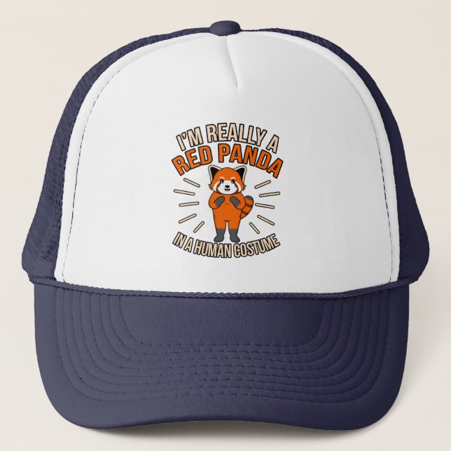 Jag är Verkligen A Red Panda Cute Pet Animal Panda Keps (Framsida)