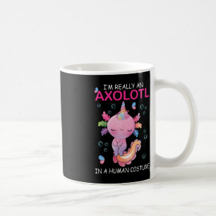 Jag är Verkligen en Axolotl i ett humant kostym. Kaffemugg
