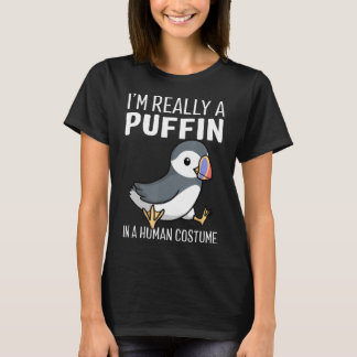 Jag är Verkligen en Puffin i ett humant kostumsshi T Shirt