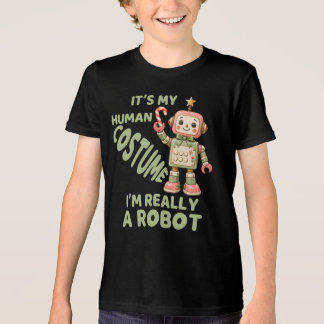 Jag är verkligen en robot, festliga robotar jul t shirt