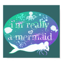 Jag är verkligen en sjöjungfru poster