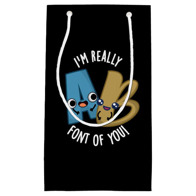 Jag är Verkligen Teckensnitt på dig... Pun Mörk BG (Framsidan)