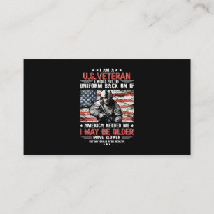 Jag är veteran i USA och jag kan vara äldre och Visitkort
