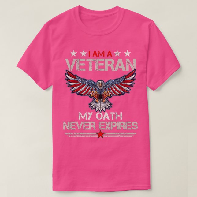 Jag är veteran min ed är aldrig patriotisk t shirt (Design framsida)
