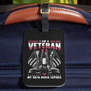 Jag är veteran och min ed går aldrig ut i veterand bagagebricka