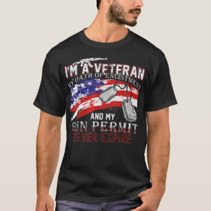 Jag är veteran och min ed upphör aldrig att gälla. t shirt