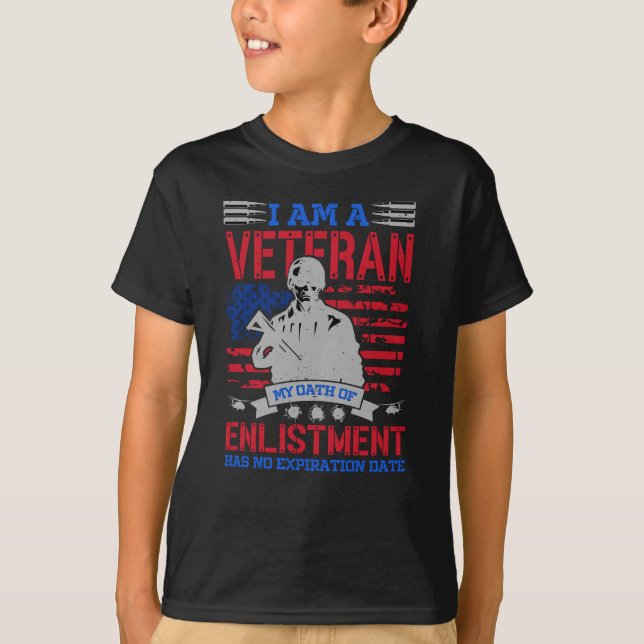 Jag är veteran - Perfekten USA Hero Gift T Shirt (Framsida)