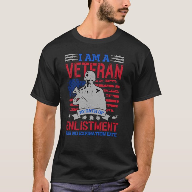 Jag är veteran - Perfekten USA Hero Gift T Shirt (Framsida)