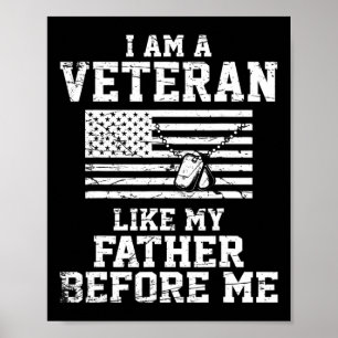 Jag är veteran som min Far innan jag veteran. Poster