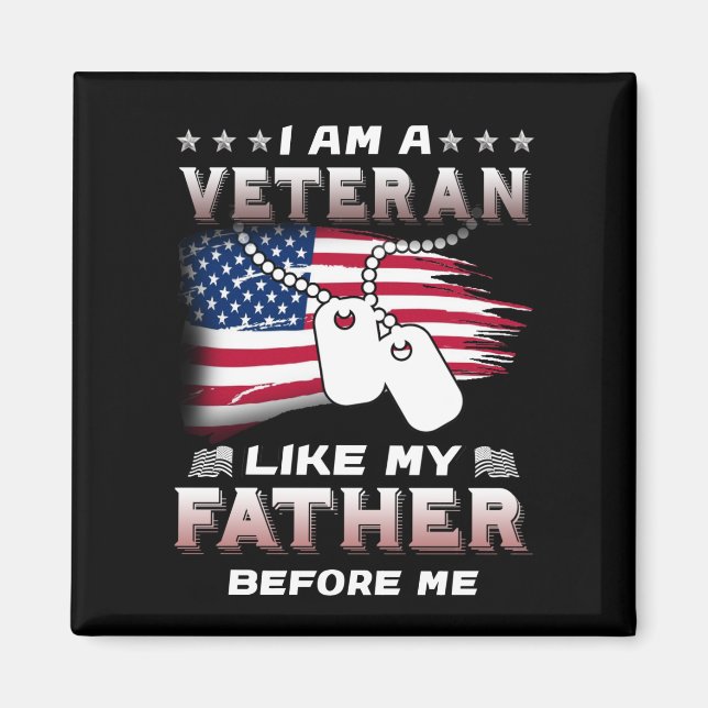 Jag är veteran som min Far innan veteran Magnet (Framsidan)