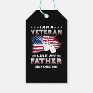 Jag är veteran som min Far innan veteran Presentetikett