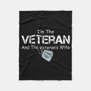 Jag är veteranen och veteranernas fru fleecefilt