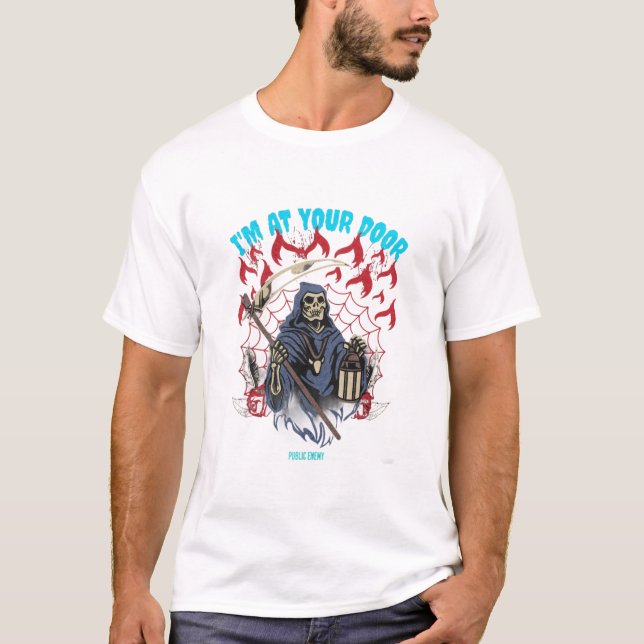 JAG ÄR VID DIN DÖRR T SHIRT (Framsida)