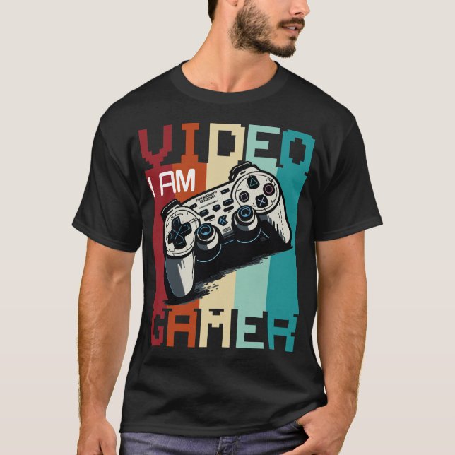 Jag är videospelare t shirt (Framsida)