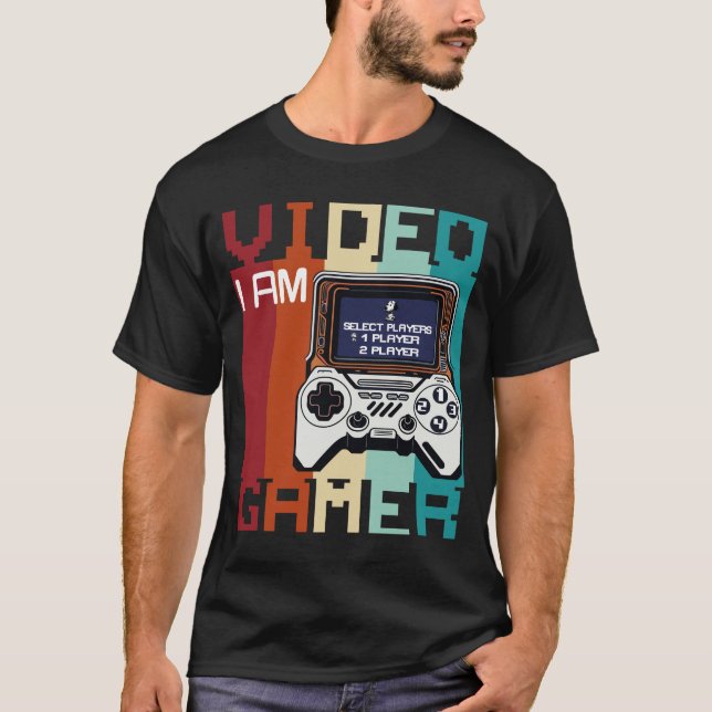 Jag är videospelare t shirt (Framsida)