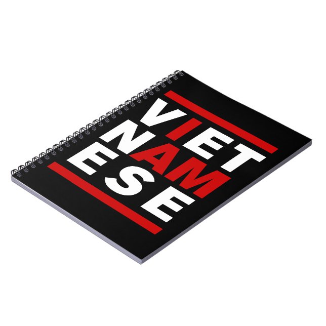 JAG ÄR VIETNAMESE ANTECKNINGSBOK MED SPIRAL (Vänstra Sidan)