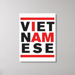 JAG ÄR VIETNAMESE CANVASTRYCK