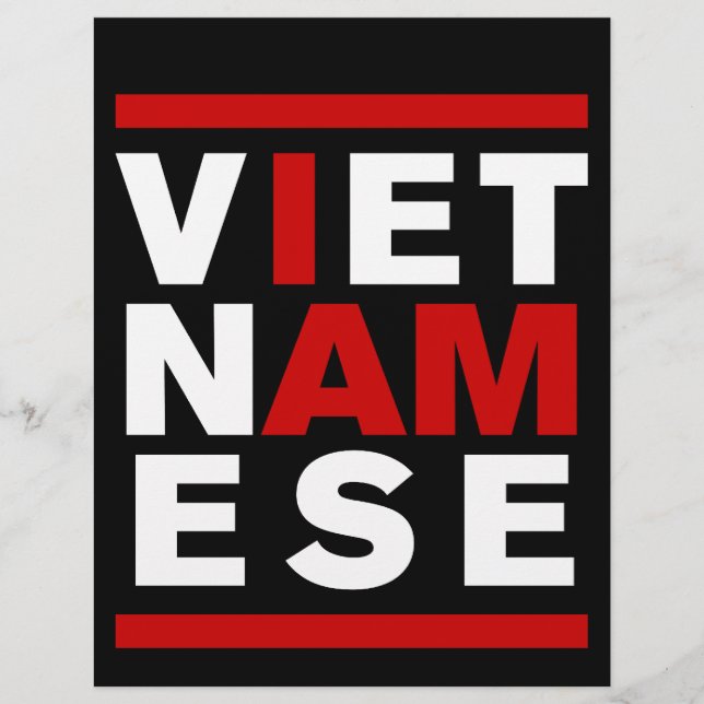 JAG ÄR VIETNAMESE REKLAMBLAD (Framsidan)