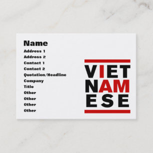 JAG ÄR VIETNAMESE VISITKORT
