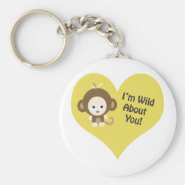 Jag är Vild om dig Monkey Nyckelring