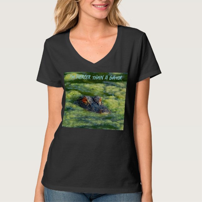 Jag är vildare än en alligator t shirt (Framsida)