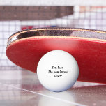 Jag är vilse Personlig namn anpassad golfboll Pingisboll<br><div class="desc">Denna design skapades med hjälp av digital konst. Den kan anpassas i det medföljande området eller anpassas ytterligare genom att välja alternativet "Klicka för att anpassa ytterligare" och ändra namn, initialer eller ord. Du kan också ändra textens färg och stil eller ta bort texten för en design endast med bild....</div>