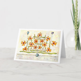 Jag är Vine Greeting Card Kort