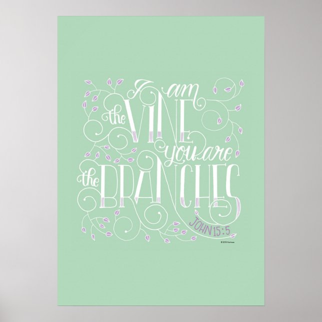 Jag är vinet. Du är Grenar. Poster (Framsidan)