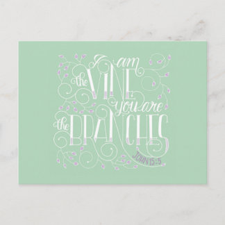 Jag är vinet. Ni är grenarna. Vykort