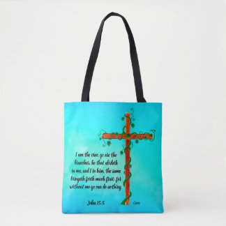 Jag är vinet - Tote Bag Tygkasse