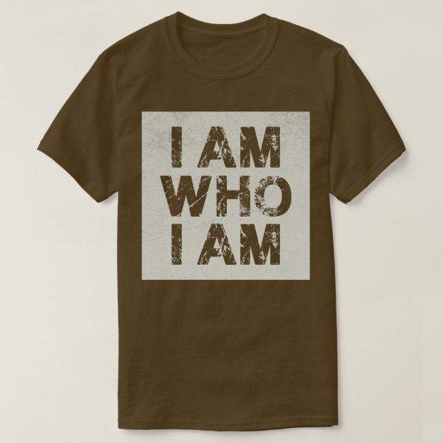 Jag är Vintage White T Shirt (Design framsida)