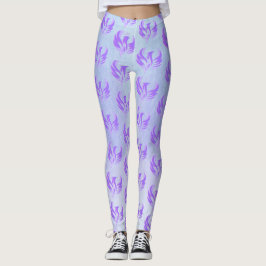 Jag Är Violett Flamma Eld Fågel - Sakral Femininit Leggings
